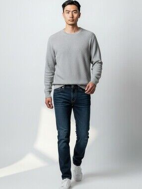 Like New! Zara Waffle Light Knit Crewneck Jumper Sweater